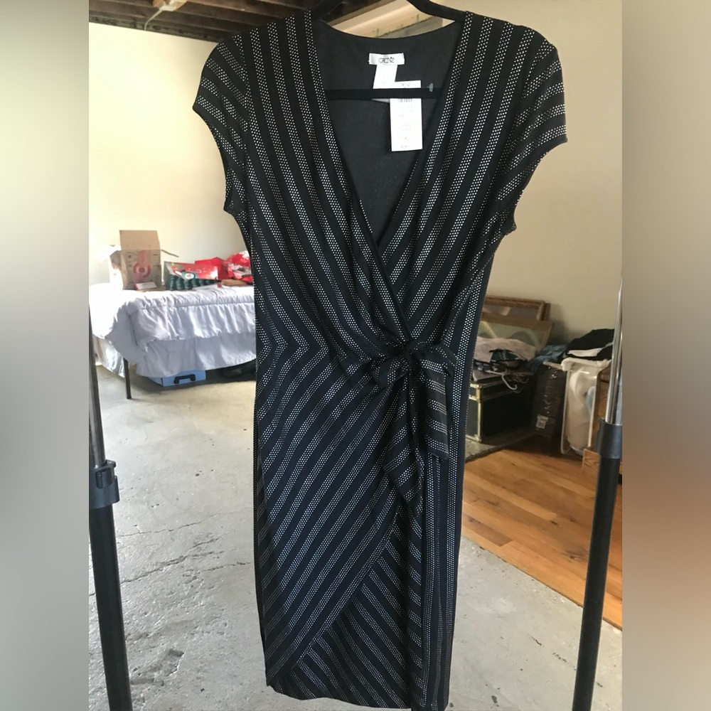 NWT Cache studded wrap dress Sz MED